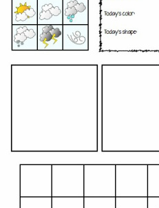 Early Learner Daily Notebook Page ~ School theme page for use with lapbook elements.